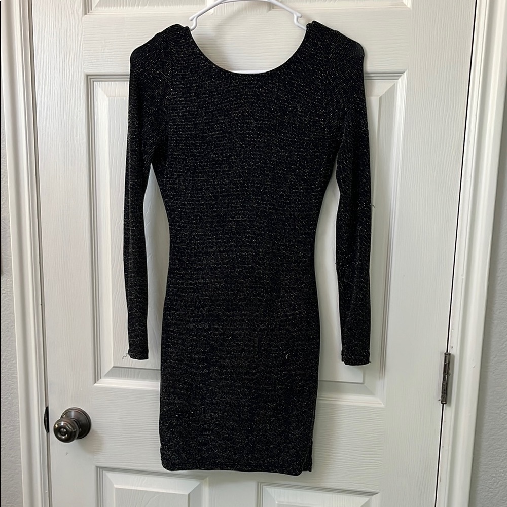 Backless Sparkly Mini Dress